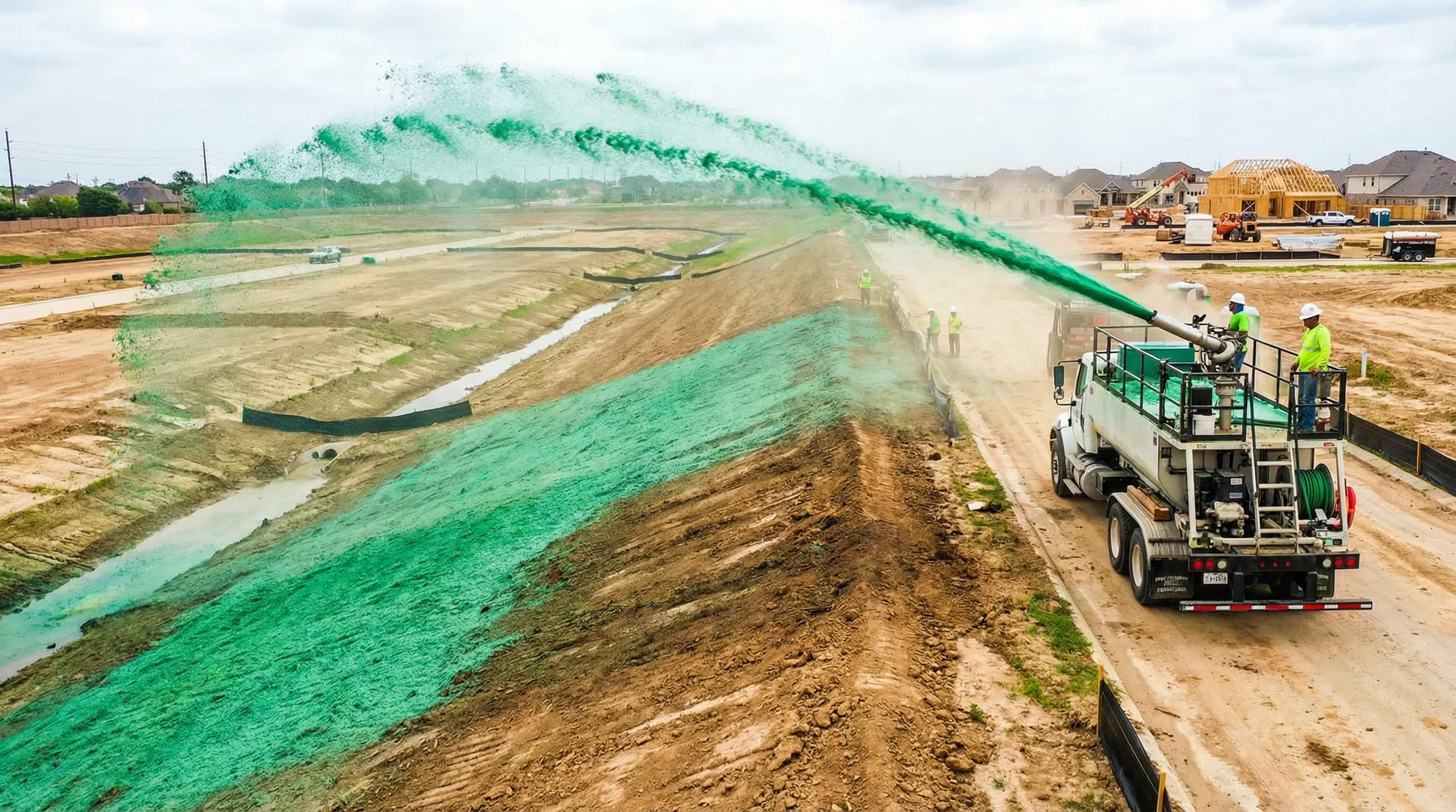 Hydroseeding & Hydromulching Houston TX services in Houston TX